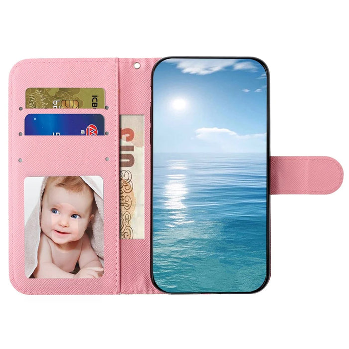 For Samsung Galaxy S24+ Case 3D Pattern Printing Anti-Drop Wallet Leather Phone Cover - Roses - 2