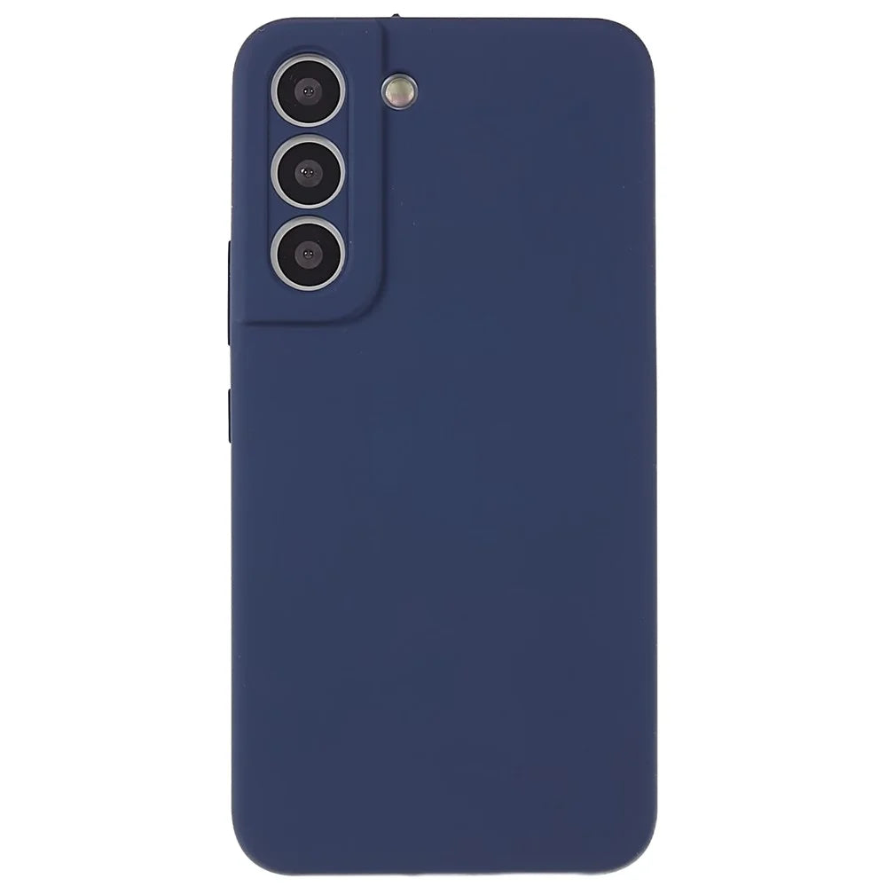 For Samsung Galaxy S23+ Silicone Case Silky-Soft Touch Phone Cover - Dark Blue - 2