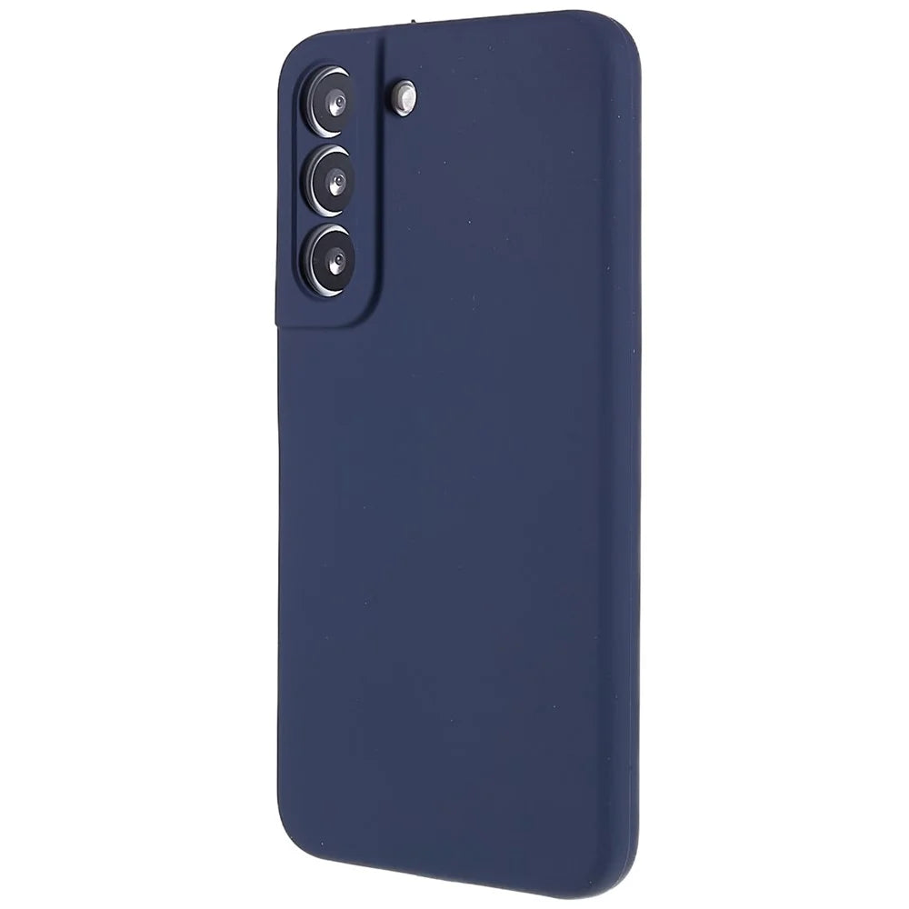 For Samsung Galaxy S23+ Silicone Case Silky-Soft Touch Phone Cover - Dark Blue - 3