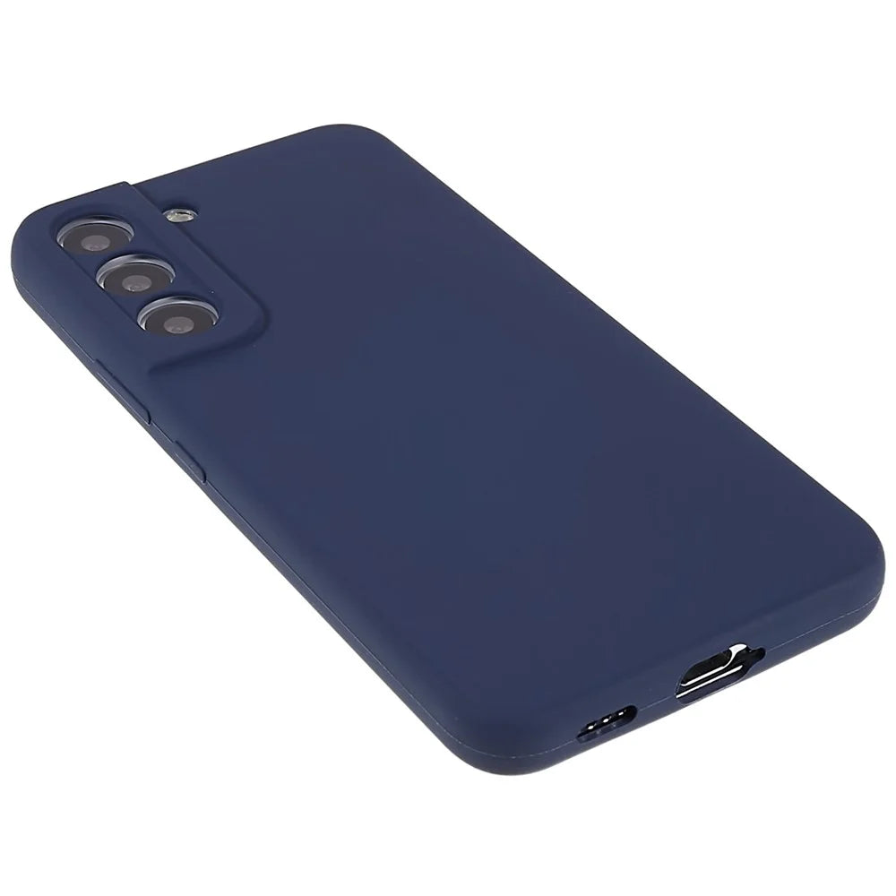 For Samsung Galaxy S23+ Silicone Case Silky-Soft Touch Phone Cover - Dark Blue - 5
