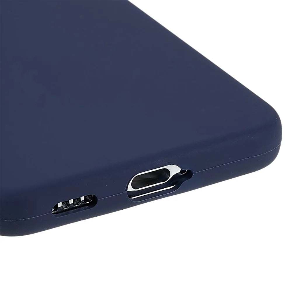 For Samsung Galaxy S23+ Silicone Case Silky-Soft Touch Phone Cover - Dark Blue - 6