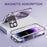 For iPhone 15 Pro Case Compatible with MagSafe Tempered Glass+Aluminum Alloy+PC Anti-drop Phone Cover - Black - 3