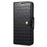 For iPhone 14 Pro Max Case Crocodile Texture Phone Cover with Wallet Stand - Black - 4