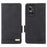 For Realme GT Neo 3 5G Case Hardware Decor Magnetic Clasp Leather Cover - Black - 1