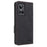 For Realme GT Neo 3 5G Case Hardware Decor Magnetic Clasp Leather Cover - Black - 7