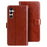 IDEWEI For Samsung Galaxy A05s 4G Leather Cover Drop-proof Phone Case with Wallet - Brown - 1