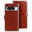 IDEWEI For Google Pixel 8 Pro Case Shockproof Leather Wallet Stand Mobile Phone Cover - Brown - 1