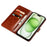IDEWEI For iPhone 15 Case Crazy Horse Texture Wallet Leather Stand Phone Shell - Brown - 2