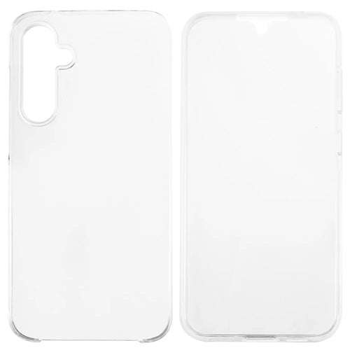 For Samsung Galaxy S23 FE Case Transparent Phone Cover with PET Screen Protector - 1