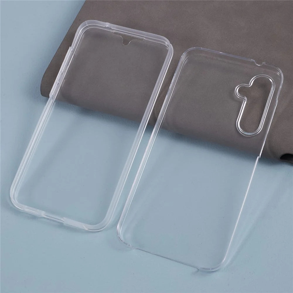 For Samsung Galaxy S23 FE Case Transparent Phone Cover with PET Screen Protector - 4