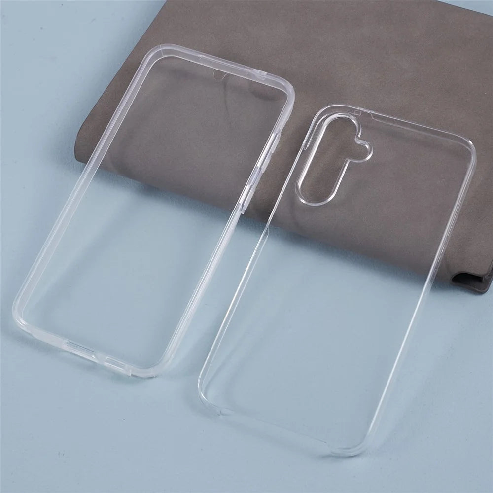 For Samsung Galaxy S23 FE Case Transparent Phone Cover with PET Screen Protector - 5