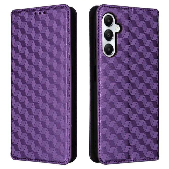 For Samsung Galaxy A05s 4G / M14 4G Case Magnetic Closing Leather Wallet Cover - Purple - 1