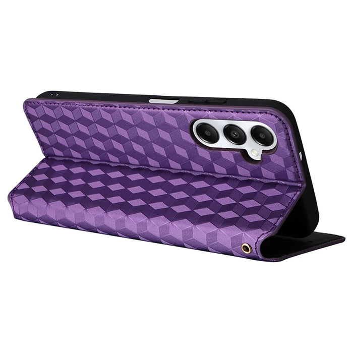 For Samsung Galaxy A05s 4G / M14 4G Case Magnetic Closing Leather Wallet Cover - Purple - 4