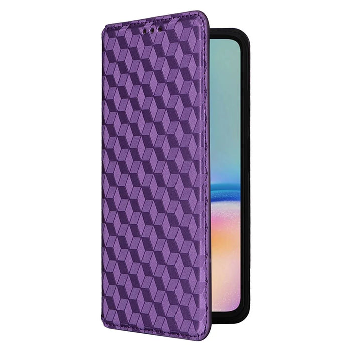For Samsung Galaxy A05s 4G / M14 4G Case Magnetic Closing Leather Wallet Cover - Purple - 5