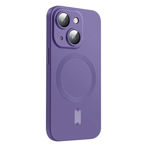 ENKAY HAT PRINCE For iPhone 15 Case Compatible with MagSafe Anti-Drop TPU Phone Shell - Purple - 1