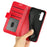 For Samsung Galaxy A05s 4G Case Stand Wallet Anti-fall PU Leather Phone Cover - Red - 4