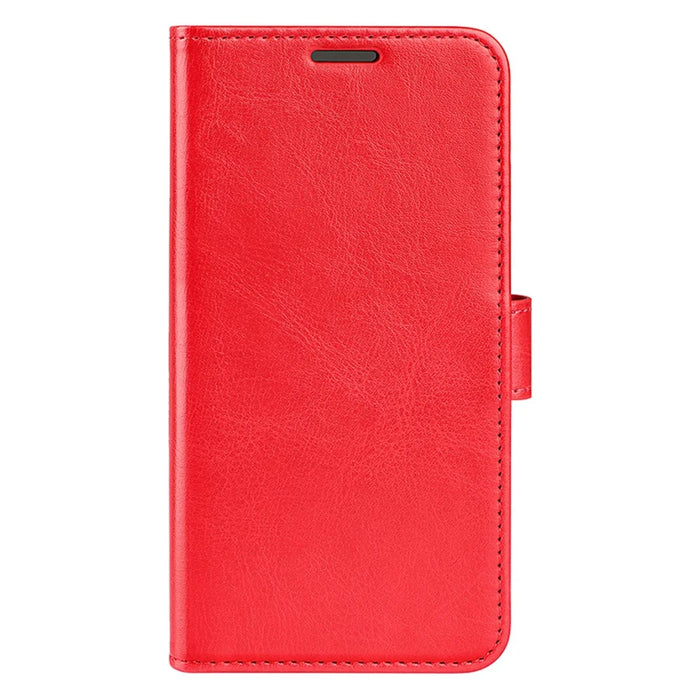 For Samsung Galaxy A05s 4G Case Stand Wallet Anti-fall PU Leather Phone Cover - Red - 5