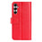 For Samsung Galaxy A05s 4G Case Stand Wallet Anti-fall PU Leather Phone Cover - Red - 6