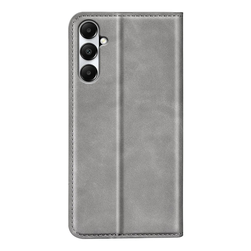 For Samsung Galaxy A05s 4G Case Wallet Stand PU Leather Skin-touch Mobile Phone Cover - Grey - 6