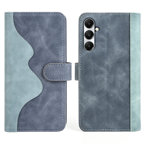 For Samsung Galaxy A05s 4G Case Leather Wallet Stand Shock-absorbing Phone Cover - Blue - 1