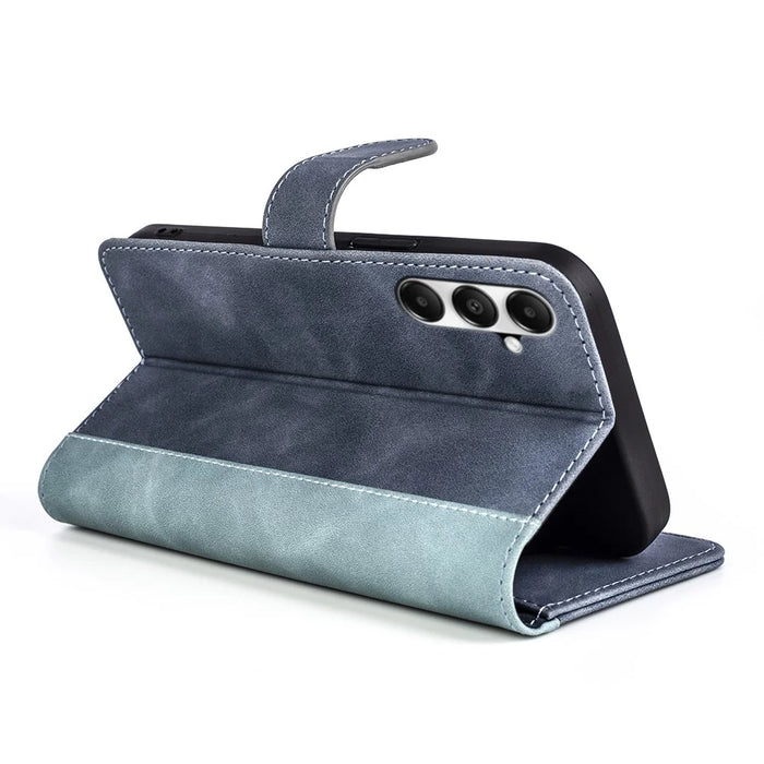 For Samsung Galaxy A05s 4G Case Leather Wallet Stand Shock-absorbing Phone Cover - Blue - 3