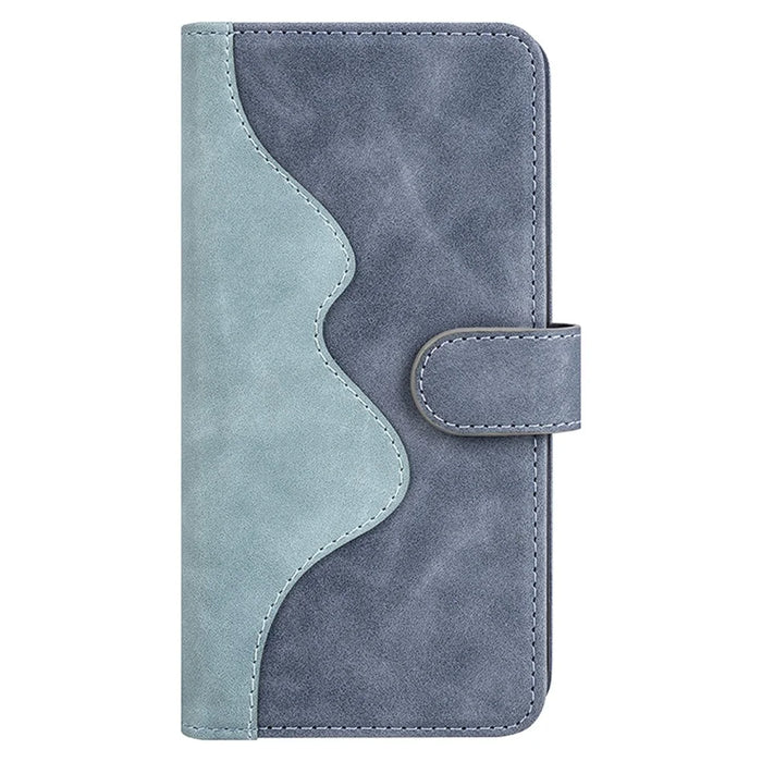 For Samsung Galaxy A05s 4G Case Leather Wallet Stand Shock-absorbing Phone Cover - Blue - 6