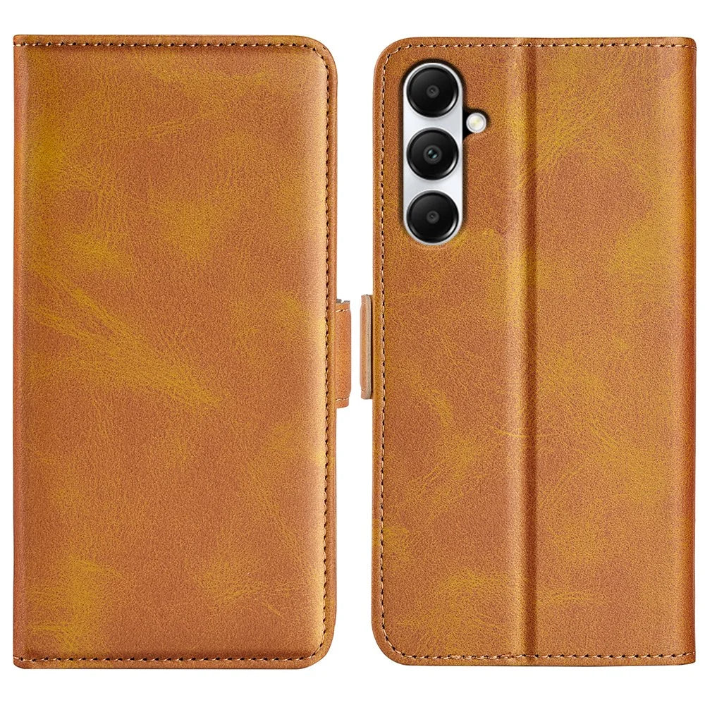 For Samsung Galaxy A05s 4G Case Drop Protection Leather Wallet Stand Phone Cover - Yellow - 1