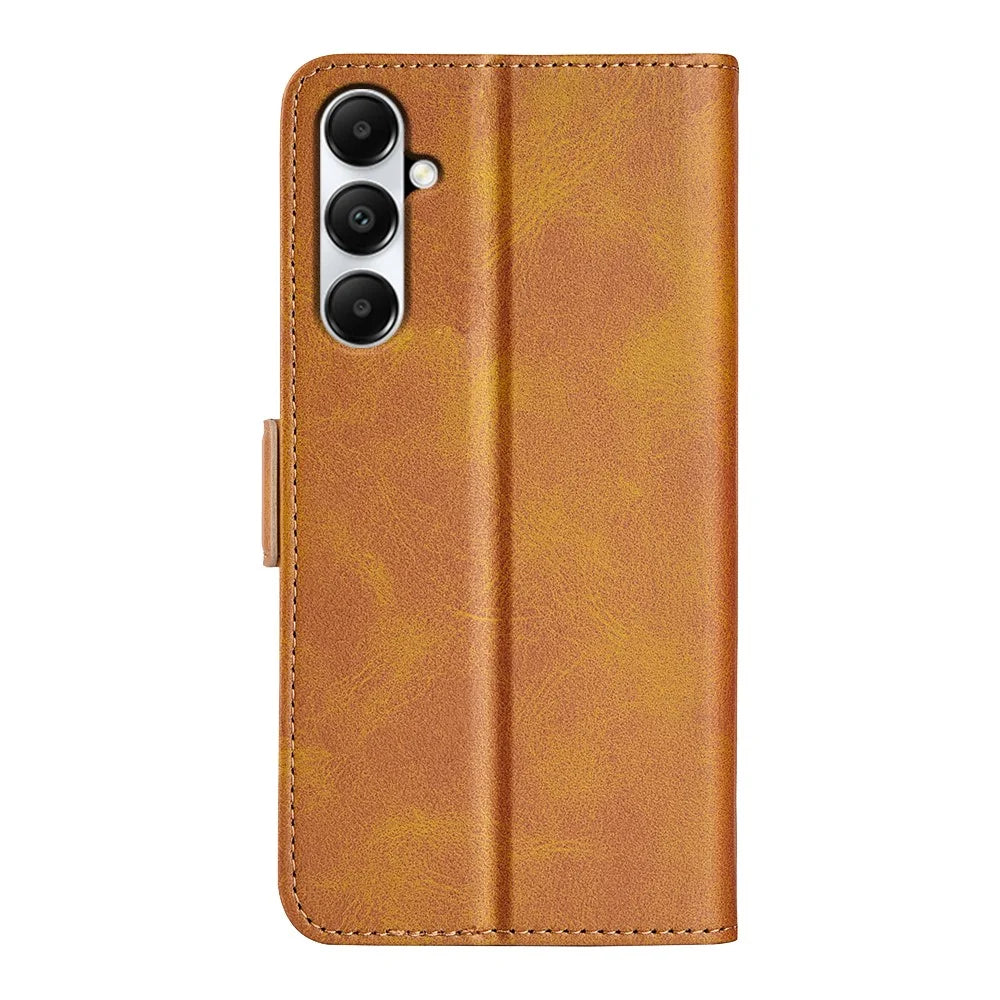 For Samsung Galaxy A05s 4G Case Drop Protection Leather Wallet Stand Phone Cover - Yellow - 6