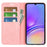 For Samsung Galaxy A05 4G Case PU Leather Phone Wallet Skin-touch Flip Cover - Pink - 2