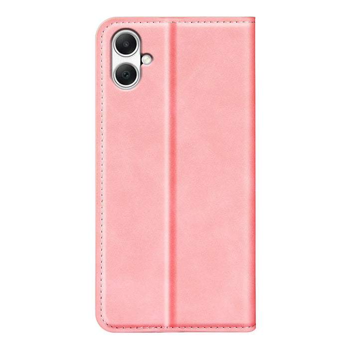For Samsung Galaxy A05 4G Case PU Leather Phone Wallet Skin-touch Flip Cover - Pink - 6
