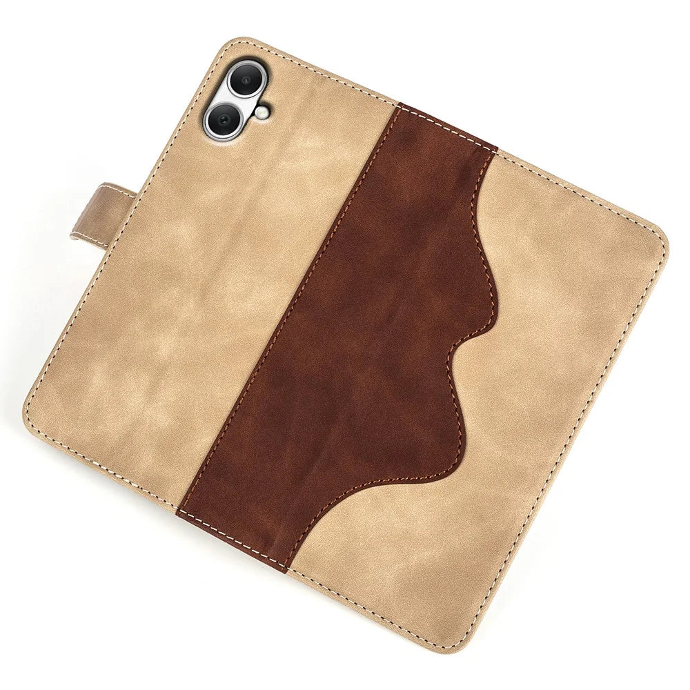 For Samsung Galaxy A05 4G Case Drop Proof PU Leather Wallet Phone Cover - Yellow - 4