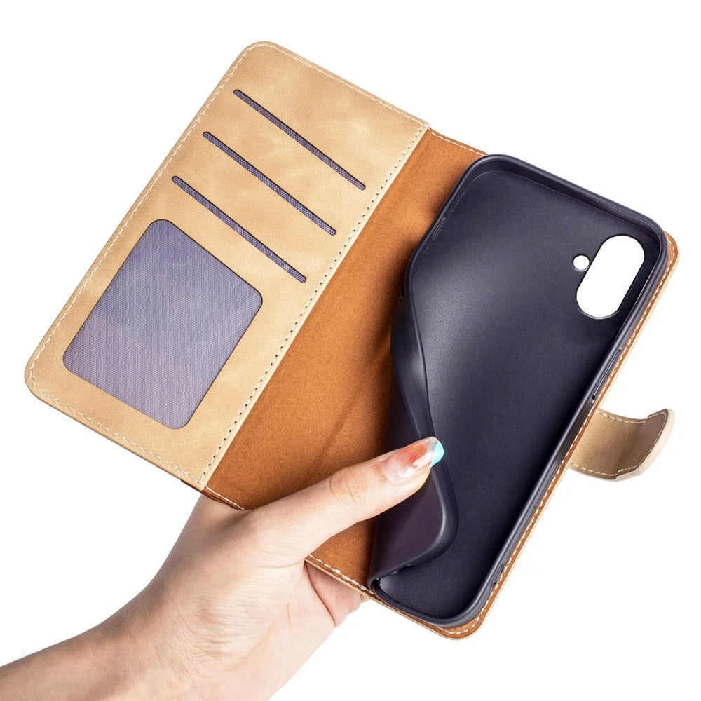 For Samsung Galaxy A05 4G Case Drop Proof PU Leather Wallet Phone Cover - Yellow - 5