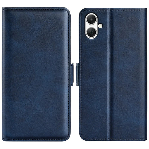For Samsung Galaxy A05 4G Case Scratch Resistant Leather Wallet Stand Cellphone Cover - Blue - 1
