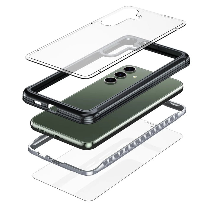 For Samsung Galaxy S23 FE Case PC + TPU Drop Protection Phone Cover with PET Screen Protector - 2