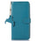 For Samsung Galaxy S25+ / S24+ Case Litchi Texture Genuine Cow Leather Wallet Cover - Blue - 6