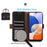 For Samsung Galaxy S24 Ultra Case RFID Blocking Wallet Stand Phone Cover - Black - 5