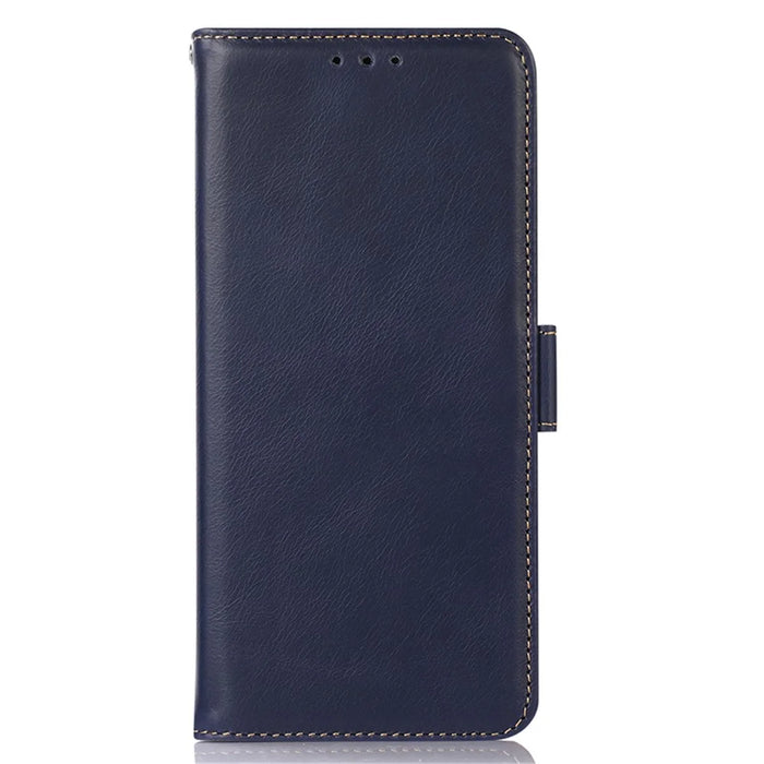For Samsung Galaxy S25 / S24 Case RFID Blocking Magnetic Clasp Wallet Phone Cover - Blue - 7