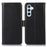 For Samsung Galaxy S25+ / S24+ Case Genuine Cow Leather RFID Blocking Wallet Cover - Black - 1