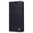 YIKATU YK-006 For iPhone 15 Case Leather Wallet Magnetic Litchi Texture Phone Shell Stand Cover - Navy Blue - 7