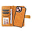 For iPhone 15 Leather Case with Detachable Wallet and Strap Cell Phone Cover - Brown - 2
