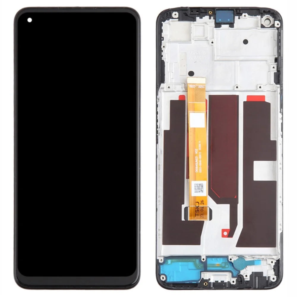For Oppo A93 5G OEM Grade S LCD Screen and Digitizer Assembly + Frame Repair Part (without Logo) - 1