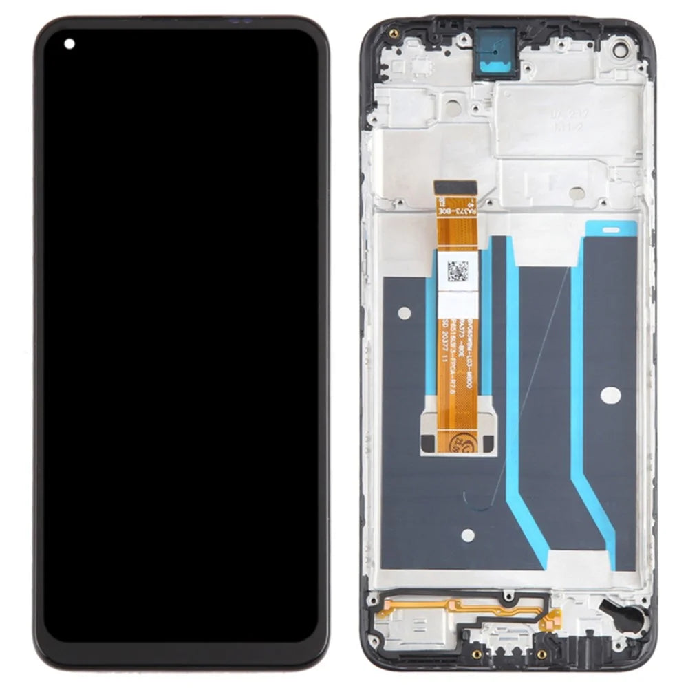 For Oppo A11s Grade B LCD Screen and Digitizer Assembly + Frame Replacement Part (without Logo) - 1