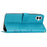 For Samsung Galaxy A05 4G Case Wallet Leather Cover with Imprinted Butterfly - Blue - 3