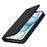 For iPhone 15 Case Litchi Texture Anti-scratch Genuine Cow Leather Cover Stand Wallet - Black - 5