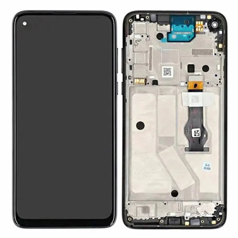 For Motorola Moto G8 Power Grade B LCD Screen and Digitizer Assembly + Frame Replacement Part (without Logo) - 1