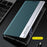 For Samsung Galaxy A05s 4G Leather Case Electroplating Stand Phone Cover - Green - 3