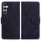 For Samsung Galaxy A05s 4G Leather Case Imprinted Tiger Wallet Phone Cover - Black - 1