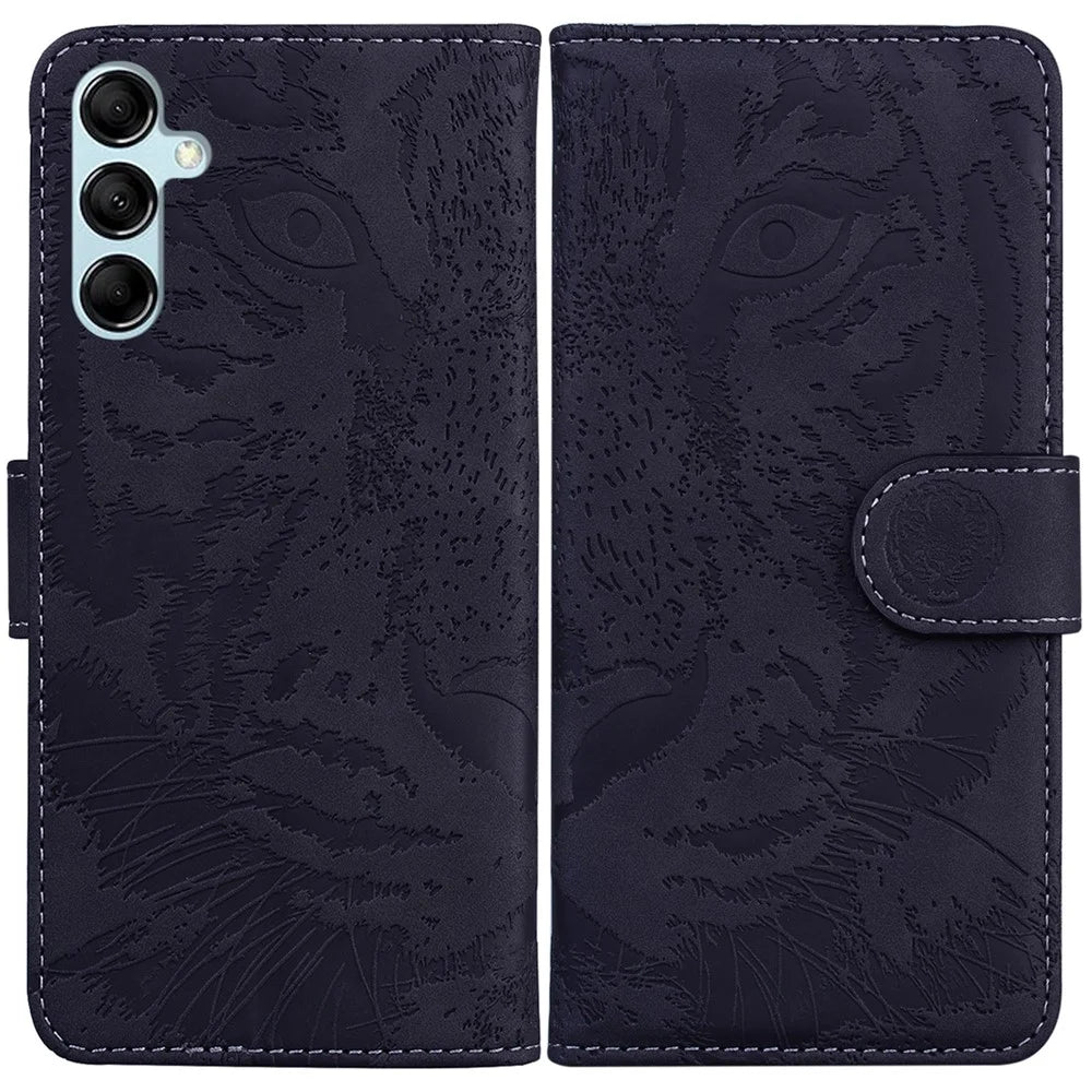 For Samsung Galaxy A15 4G Case Dustproof Wallet Cell Phone Cover - Black - 1