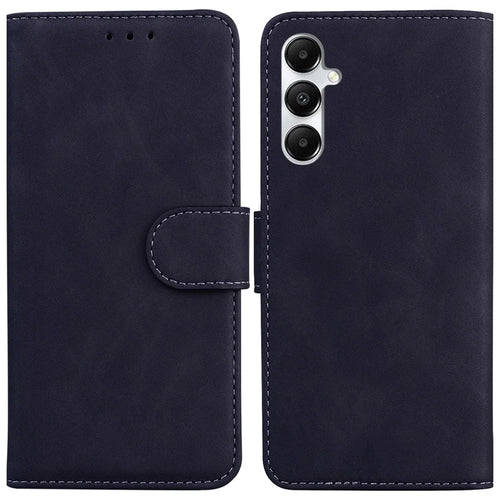 Phone Cover for Samsung Galaxy A05s 4G Case Wallet Solid Color Leather Phone Protector - Black - 1