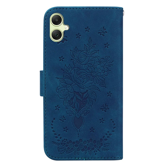 For Samsung Galaxy A05 4G Case PU Leather Magnetic Folio Phone Cover - Blue - 7